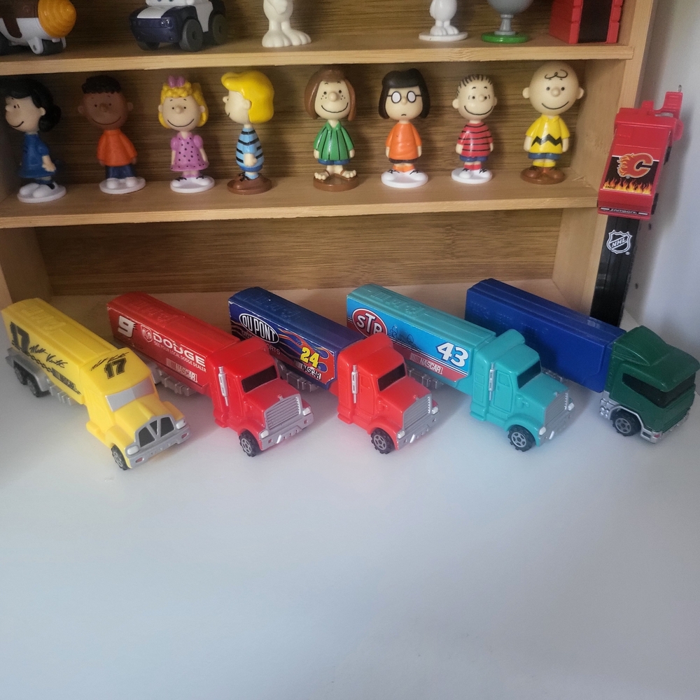 Vibrant PEZ Candy Dispenser Truck Collection